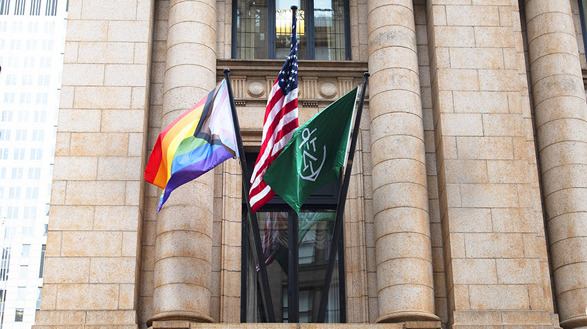 Pride Flag at Northern Trust