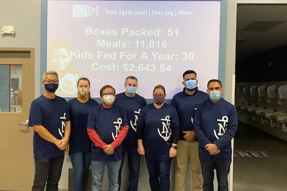 group at Feed My Starving Children